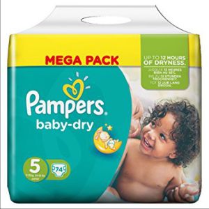 Pampers - Baby Dry - Taille 5 - 74 couches