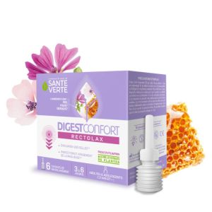 Sante Verte - DigestConfort Rectolax adultes - 6 canules de microlavement