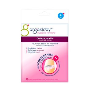 Orgakiddy hygiène féminine - Culotte jetable - 4 pièces