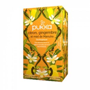 Pukka - Citron gingembre et miel de manuka biologique 20 sachets