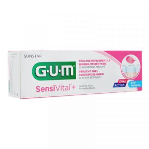 GUM - Dentifrice fluoré SensiVital + - 75 ml