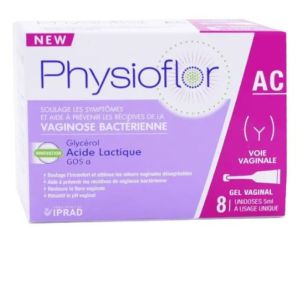 Iprad - Physioflor Acide lactique Gel Vaginale Unidoses - 8x5mL