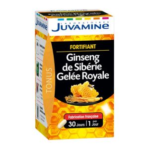 Juvamine - Ginseng de Sibérie Gelée Royale - 30 gélules