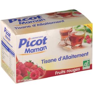 Picot - Tisane d'allaitement fruits rouges - 20 sachets