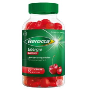 Bayer - Berocca Energie gommes goût cerise - 60 gommes