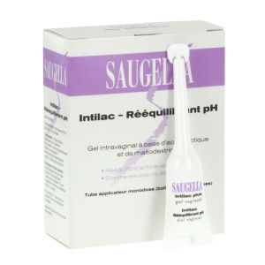 Saugella - Intilac Gel intravaginal rééquilibrant pH - Boite de 7 monodoses