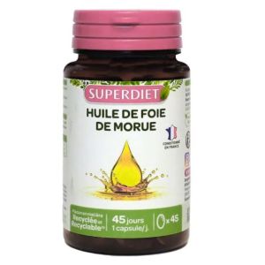 Superdiet - Huile de foie de morue - 45 gélules