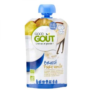 Good Goût - Brassé au lait de vache, poire, vanille dès 6 mois - 90 g