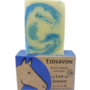 TjoSavon - Savon lait de jument cèdre peaux sèches et abîmées - 85 g