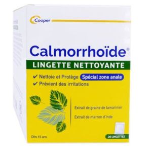 Cooper - Calmorrhoide lingette nettoyante - 20 lingettes