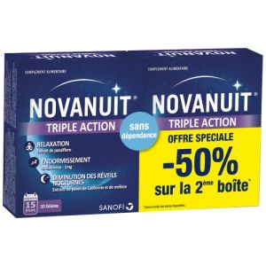 Novanuit - Triple action - 2x30 comprimés