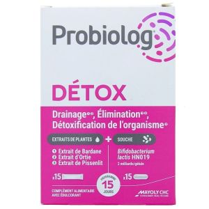 Probiolog - Détox - 15 sticks + 15 gélules