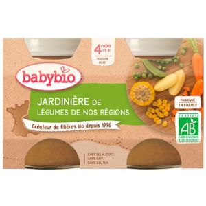 Babybio - Jardinière de légumes - dès 4 mois - 2x130g