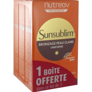 Nutreov - Sunsublim Bronzage peau claire - Lot de 3