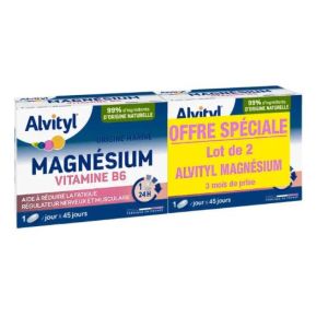 Urgo - Alvityl Magnésium Vitamine B6 lot de 2 - 45 comprimés x2