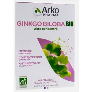 Arkopharma - Arkofluide Ginkgo Biloba - 20 ampoules