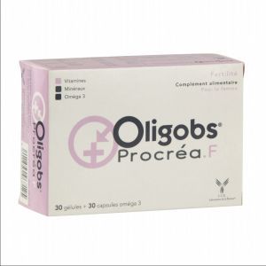 CCD - Oligobs Procréa F - 30 gélules + 30 capsules oméga 3