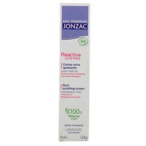 Jonzac - Reactive control crème riche apaisante - 40mL