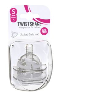 Twistshake - Tétine en silicone anti colique 0-2m