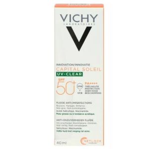 Vichy - Capital soleil UV clear SPF50+ fuide anti-imperfections - 40ml