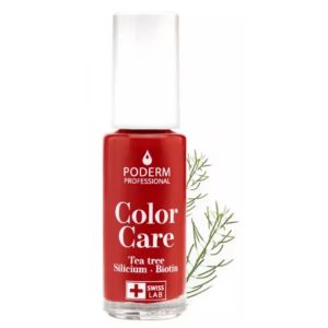 Poderm - Color Care vernis soin à ongles Tea Tree Rouge allure - 8ml