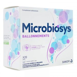 Microbiosys - Ballonnements - 20 double sachets