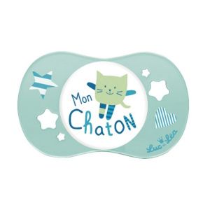 Luc & Léa - Sucette silicone symétrique mon chaton 0-6 mois