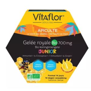 Vitaflor - Gelée royale bio 700 mg défense + junior - 14 unidoses