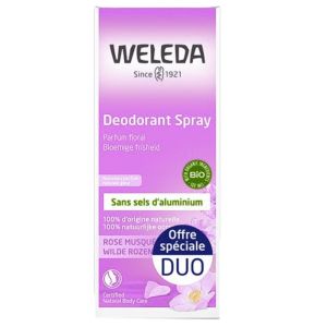Weleda - Déodorant spray rose musquée lot de 2 - 2x100ml