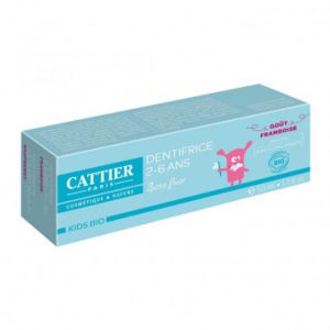 Cattier - Dentifrice 2-6 ans Goût framboise - 50ml