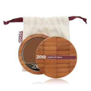 Zao - Fond de teint compact chocolat - N°735