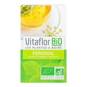 Vitaflor - Fenouil bio tisane confort digestif - 18 sachets