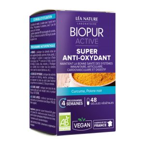 Biopur Active - Super anti-oxydant - 48 gélules végétales