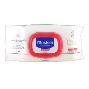 Mustela - Lingettes nettoyantes apaisantes peau très sensible - x70