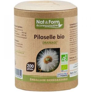 Nat & Form  - Piloselle bio - 200 gélules