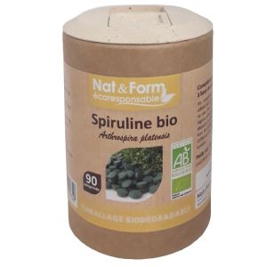 Nat & Form - Spiruline Bio - 90 comprimés
