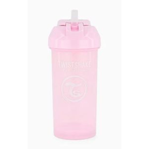 Twistshake - Gourde avec paille 6mois+ Rose - 360ml