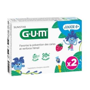 Gum - Dentifrice Junior 6+ lot de 2 - 50mLX2