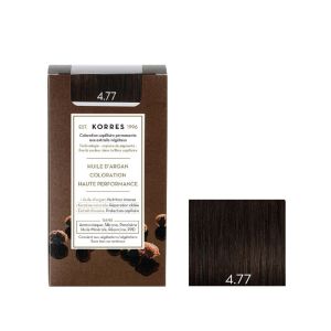 Korres -  Coloration permanente  4.77 Chatain Naturel Marron Intense