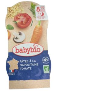 Babybio - Pâtes à la napolitaine tomate d'Aquitaine - dès 8 mois - 2x200g