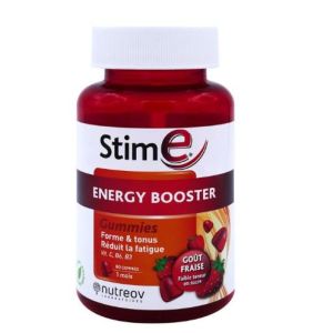 Nutreov - Stim e Energy Booster goût fraise - 60 gummies