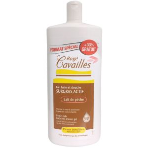 Rogé Cavaillès - Bain et douche surgras Lait de pêche - 1 L