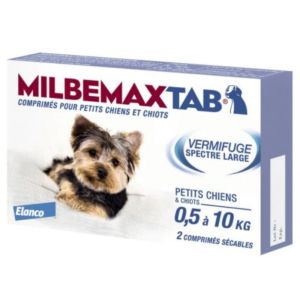 Elanco - Milbemaxtab petits chiens et chiots - 2 comprimés