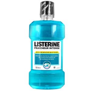 Listerine - Bain de bouche quotidien fraîcheur intense - 500ml