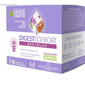 Sante Verte - DigestConfort Rectolax adultes - 6 canules de microlavement
