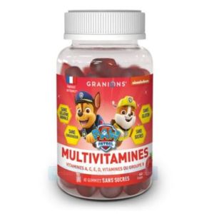 Granions - multivitamines sans sucres goût fraise - 60 gummies