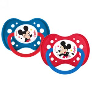 Dodie - Sucettes anatomiques 18 mois et + silicone Disney Baby - 2 sucettes