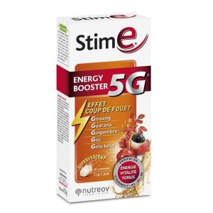 Nutreov - Stim e Energy Booster 5G effervescents goût orange - 20 comprimés effervescents
