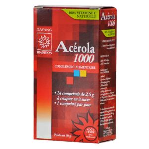 Dayang - Acerola 1000 - 24 comprimés