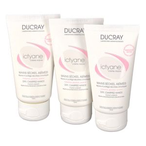 Ducray - Ictyane crème mains - 3 x 50ml